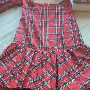 Vibrant Plaid Flared Dress